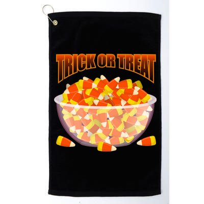 Candy Corn Trick or Treat Halloween Platinum Collection Golf Towel