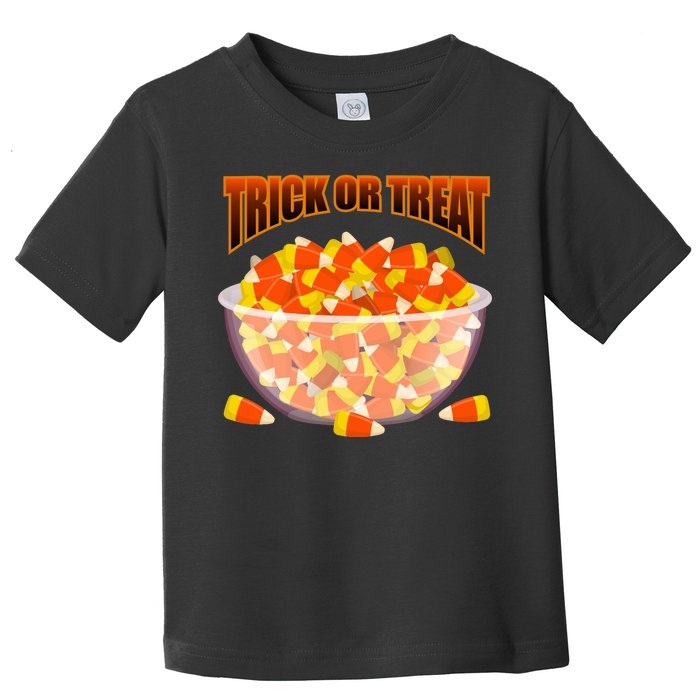 Candy Corn Trick or Treat Halloween Toddler T-Shirt