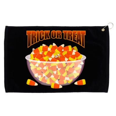 Candy Corn Trick or Treat Halloween Grommeted Golf Towel