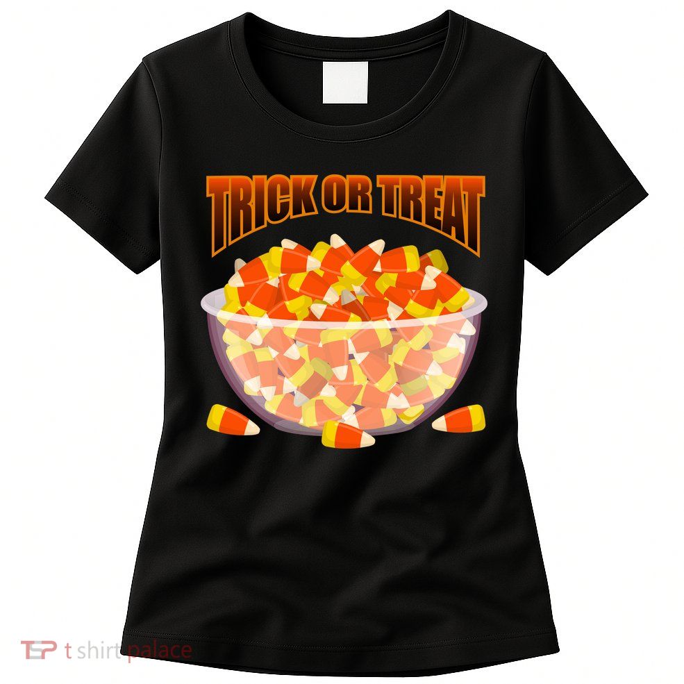 Candy Corn Trick or Treat Halloween Women's T-Shirt