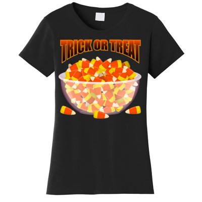 Candy Corn Trick or Treat Halloween Women's T-Shirt