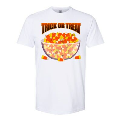 Candy Corn Trick or Treat Halloween Softstyle CVC T-Shirt