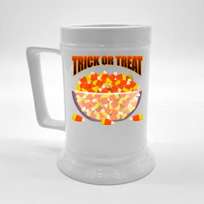 Candy Corn Trick or Treat Halloween Beer Stein