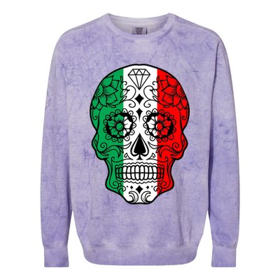 Candy Diamond Skull of Italy Colorblast Crewneck Sweatshirt