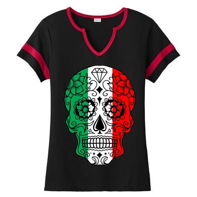 Candy Diamond Skull of Italy Ladies Halftime Notch Neck Tee