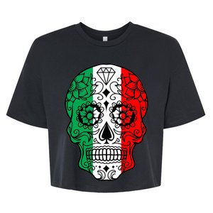 Candy Diamond Skull of Italy Bella+Canvas Jersey Crop Tee