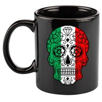 Candy Diamond Skull of Italy 11oz C Handle Ceramic Mug