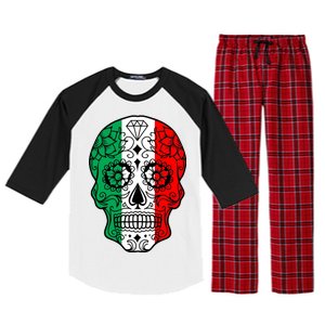 Candy Diamond Skull of Italy Raglan Sleeve Pajama Set