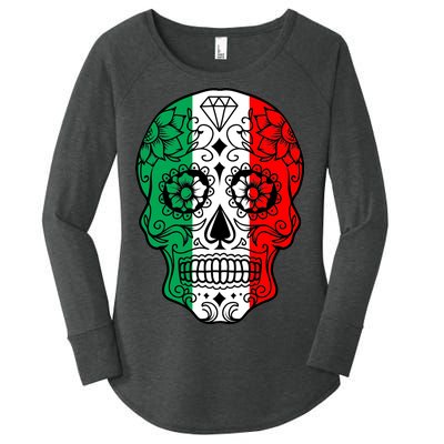 Candy Diamond Skull of Italy Women's Perfect Tri Tunic Long Sleeve Shirt