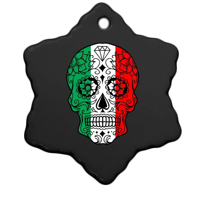 Candy Diamond Skull of Italy Ceramic Star Ornament