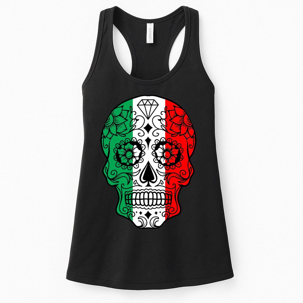 Candy Diamond Skull of Italy Womens Tank Top