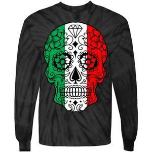 Candy Diamond Skull of Italy Tie-Dye Long Sleeve Shirt