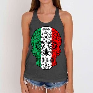 Candy Diamond Skull of Italy Women's Knotted Racerback Tank