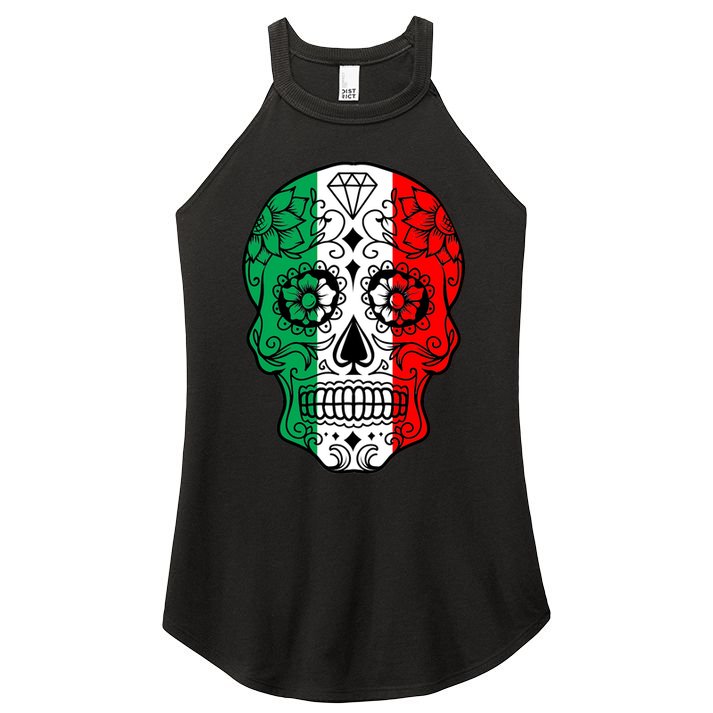 Candy Diamond Skull of Italy Women's Perfect Tri Rocker Tank