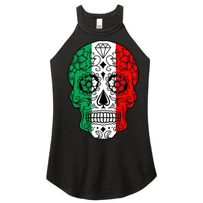 Candy Diamond Skull of Italy Women’s Perfect Tri Rocker Tank