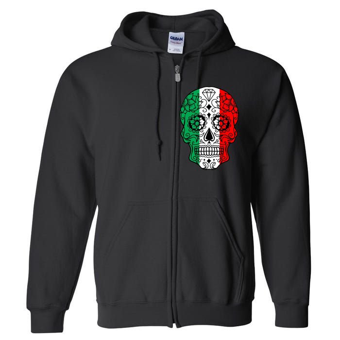 Candy Diamond Skull of Italy Full Zip Hoodie