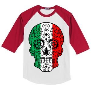 Candy Diamond Skull of Italy Kids Colorblock Raglan Jersey