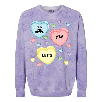 Candy Of Hearts Colorblast Crewneck Sweatshirt