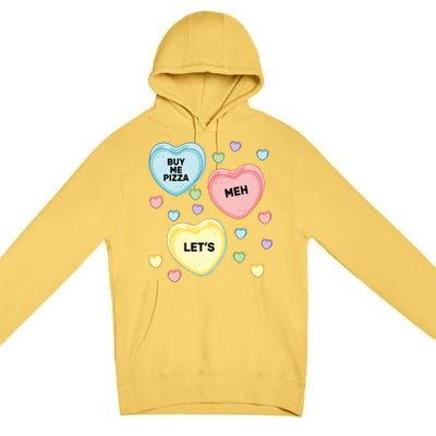 Candy Of Hearts Premium Pullover Hoodie