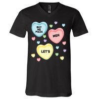 Candy Of Hearts V-Neck T-Shirt