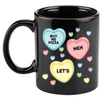 Candy Of Hearts 11oz C Handle Ceramic Mug