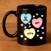 Candy Of Hearts 11oz C Handle Ceramic Mug
