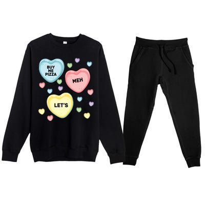 Candy Of Hearts Premium Crewneck Sweatsuit Set