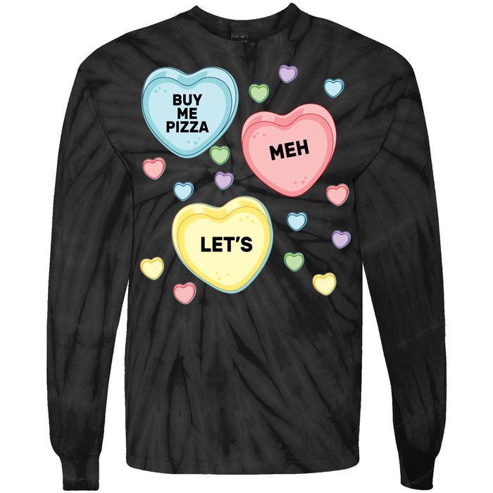 Candy Of Hearts Tie-Dye Long Sleeve Shirt