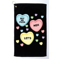 Candy Of Hearts Golf Towel