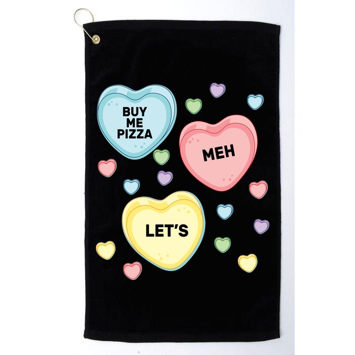 Candy Of Hearts Golf Towel