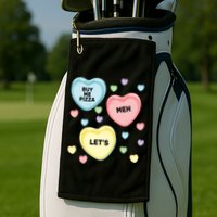 Candy Of Hearts Golf Towel