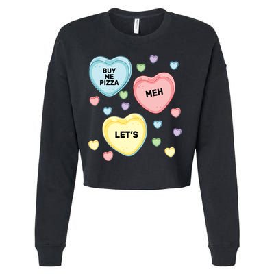 Candy Of Hearts Cropped Pullover Crew