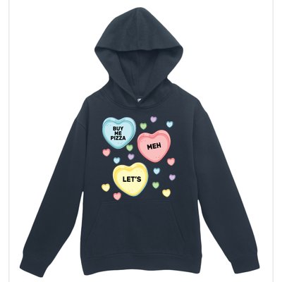 Candy Of Hearts Urban Pullover Hoodie