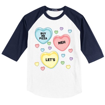 Candy Of Hearts Baseball Sleeve Shirt