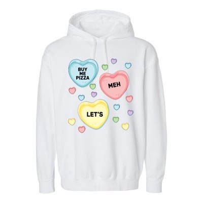 Candy Of Hearts Garment-Dyed Fleece Hoodie