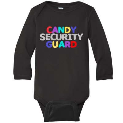 Candy Security Guard Baby Long Sleeve Bodysuit