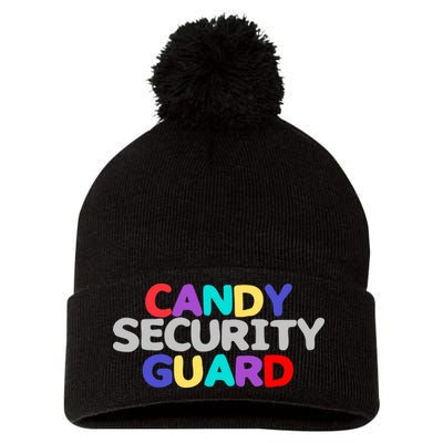Candy Security Guard Pom Pom 12in Knit Beanie