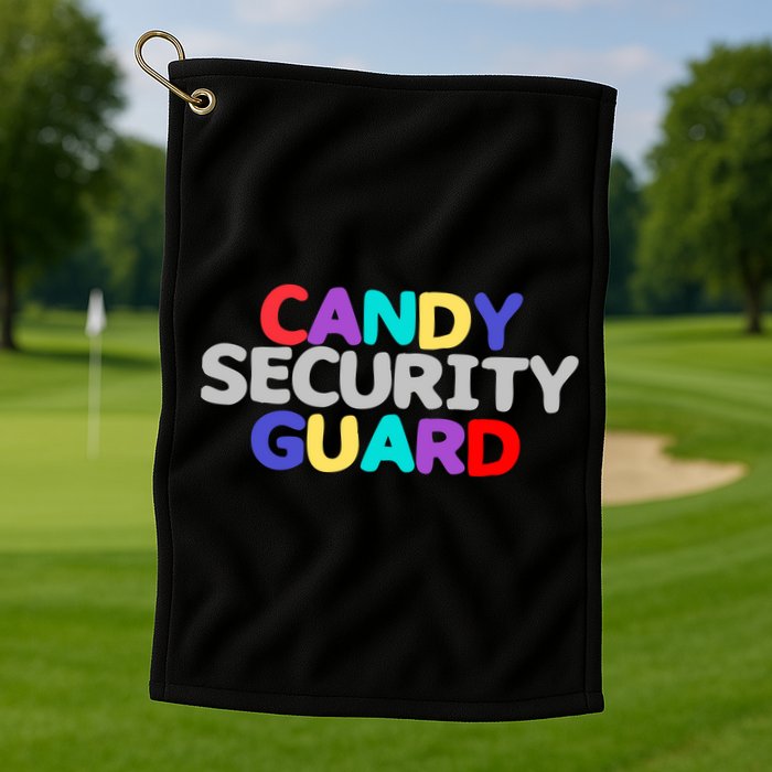 Candy Security Guard Golf Towel