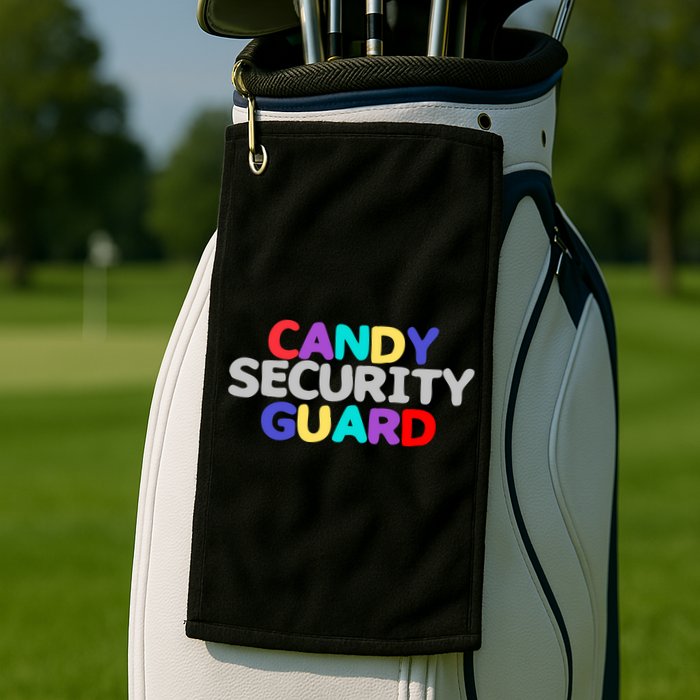 Candy Security Guard Golf Towel