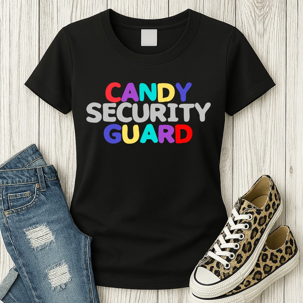 Candy Security Guard Womens T-Shirt