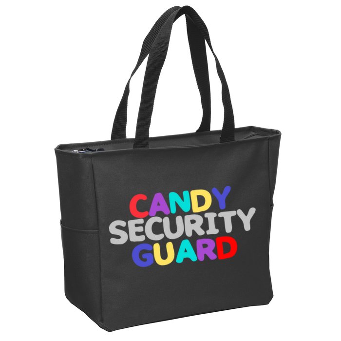 Candy Security Guard Zip Tote Bag