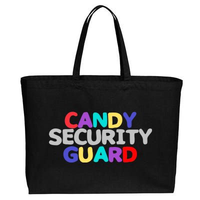 Candy Security Guard Cotton Canvas Jumbo Tote