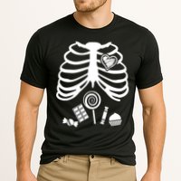 Candy X-Ray Skeleton Rib Cage Cooling Performance Crew T-Shirt