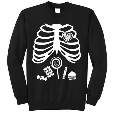 Candy X-Ray Skeleton Rib Cage Sweatshirt