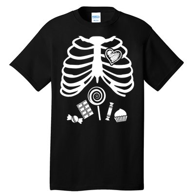 Candy X-Ray Skeleton Rib Cage Tall T-Shirt