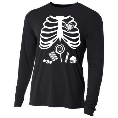 Candy X-Ray Skeleton Rib Cage Cooling Performance Long Sleeve Crew