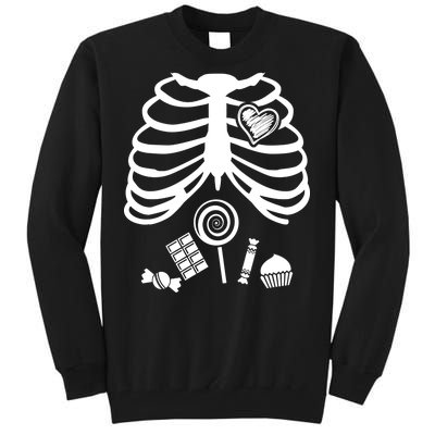 Candy X-Ray Skeleton Rib Cage Tall Sweatshirt