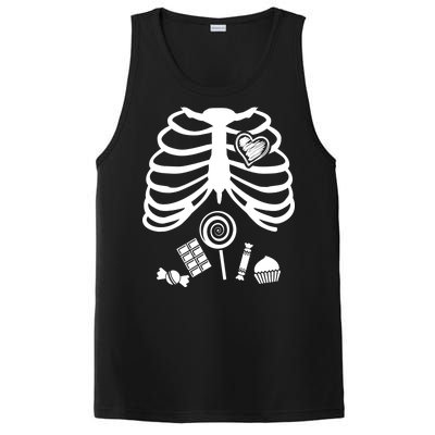 Candy X-Ray Skeleton Rib Cage PosiCharge Competitor Tank