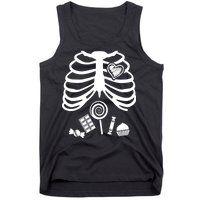 Candy X-Ray Skeleton Rib Cage Tank Top