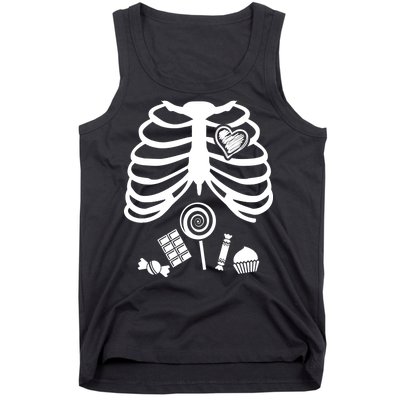 Candy X-Ray Skeleton Rib Cage Tank Top